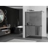 Mexen Kioto+ panou de duș cu raft Walk-in 80 x 200 cm, grafit, negru - 800-080-121-70-40