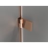 Mexen Lunar-B Duo cabină de duș cu ușă batantă 90 x 70 cm, transparent, aur roz - 832-090L-070P-60-00