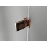 Mexen Lunar-B Duo cabină de duș cu ușă batantă 90 x 70 cm, transparent, aur roz - 832-090L-070P-60-00