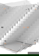 Mexen Lunar-B Duo cabină de duș cu deschidere 90 x 80 cm, transparent, aur roz - 832-090L-080P-60-00