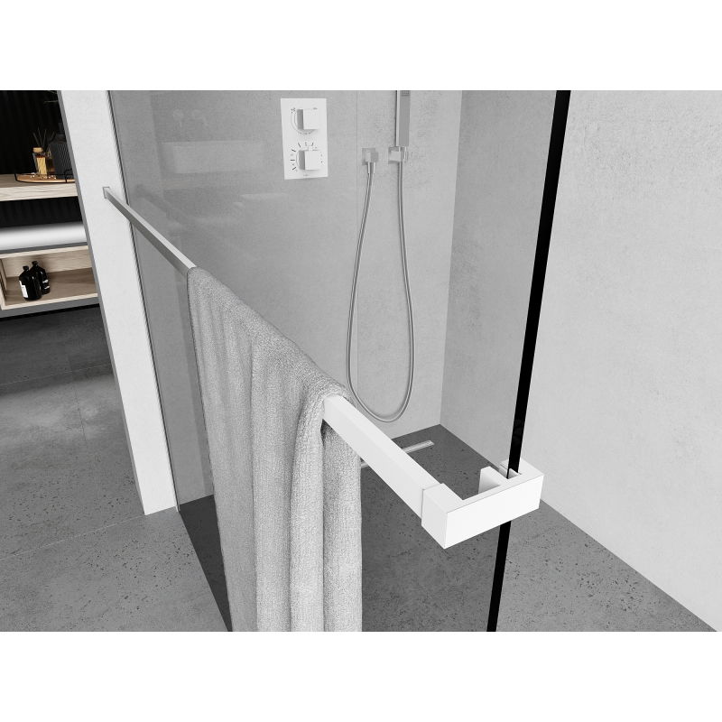 Mexen törölközőtartó korlát zuhanyfalhoz, fehér - 800-06-20