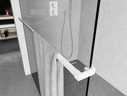 Mexen törölközőtartó korlát zuhanyfalhoz, fehér - 800-06-20