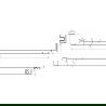 Reling Mexen pentru prosoape pentru peretele de duș, metal pistol - 800-06-95