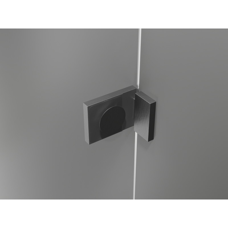 Mexen Lunar T cabina de duș cu deschidere spre dreapta 135 x 120 cm, transparentă, gri armă periat - 834T-135-120-66-00-P