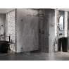 Mexen Lunar T cabină de duș rabatabilă dreaptă 125 x 70 cm, transparent, negru - 834T-125-070-70-00-P