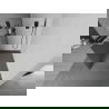 Mexen Kioto+ perete de duș cu raft și cuier 120 x 200 cm, Oglindă 8 mm, Neagră - 800-120-121-70-50