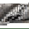 Mexen Lunar T cabină de duș cu ușă pivotantă dreapta 140 x 90 cm, transparentă, neagră - 834T-140-090-70-00-P