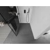 Mexen Kioto+ zuhanyfal polccal Walk-in 100 x 200 cm, fekete keret, fekete - 800-100-121-70-70