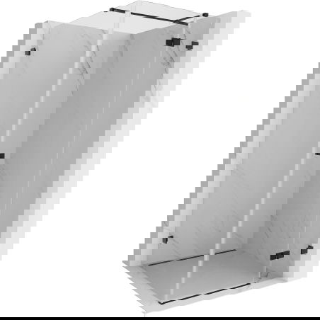 Mexen Lunar T cabină de duș articulată dreapta 120 x 120 cm, transparent, neagră - 834T-120-120-70-00-P