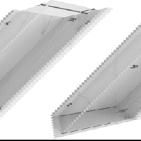 Cabină de duș Mexen Lunar T cu deschidere dreapta 140 x 70 cm, transparentă, gun metal - 834T-140-070-95-00-P