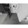 Mexen Kioto+ zuhanyfal polccal Walk-in 120 x 200 cm, fekete rács, fekete - 800-120-121-70-77
