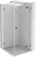 Mexen Lunar T cabină de duș cu ușă batantă dreapta 120 x 120 cm, transparent, gun metal - 834T-120-120-95-00-P