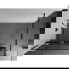 Mexen Kioto+ perete de duș cu raft și cuier 140 x 200 cm, transparent/Model negru 8 mm, Neagră - 800-140-121-70-77