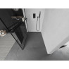Mexen Kioto+ panou de duș cu raft Walk-in 90 x 200 cm, model negru, negru - 800-090-121-70-78