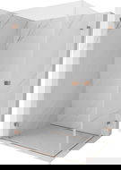 Mexen Lunar-B Duo cabină de duș pivotantă 100 x 90 cm, transparentă, cupru periat - 832-100L-090P-65-00