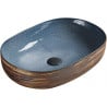 Chiuveta de blat Mexen Agota 58 x 40 cm, albastră - 22025866