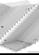 Mexen Lunar-B Duo cabină de duș pivotantă 90 x 75 cm, transparentă, gri armă periat - 832-090L-075P-66-00