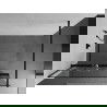 Mexen Kioto+ perete de duș cu raft și cuier 100 x 200 cm, transparent/Model alb 8 mm, Neagră - 800-100-121-70-85
