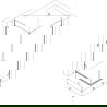 Cabină de duș Mexen Lunar-B Duo cu deschidere de 90 x 90 cm, transparentă, gri armat periat - 832-090L-090P-66-00