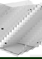 Mexen Lunar-B Duo cabină de duș batantă 85 x 70 cm, transparentă, neagră - 832-085L-070P-70-00