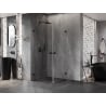 Mexen Lunar-B Duo cabină de duș cu deschidere 85 x 85 cm, transparentă, neagră - 832-085L-085P-70-00