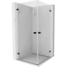 Mexen Lunar-B Duo cabină de duș cu deschidere 85 x 85 cm, transparentă, neagră - 832-085L-085P-70-00