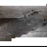 Cabină de duș Mexen Lunar-B Duo batantă 100 x 85 cm, transparent, negru - 832-100L-085P-70-00