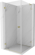 Mexen Lunar-B L cabină de duş batantă stânga 90 x 90 cm, transparent, auriu - 832L-090-090-50-00-L