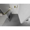 Mexen Kioto+ zuhanyfal polccal Walk-in 90 x 200 cm, átlátszó/ködös, arany - 800-090-121-50-35