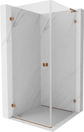 Mexen Lunar-B L cabină de duș batantă stânga 70 x 70 cm, transparent, aur roz - 832L-070-070-60-00-L