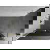 Mexen Kioto+ perete de duș cu raft și cuier 80 x 200 cm, Grafit 8 mm, Aurie - 800-080-121-50-40