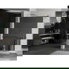 Mexen Kioto+ zuhanyfal polccal és korláttal 70 x 200 cm, Tükör 8 mm, Arany - 800-070-121-50-50