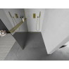 Mexen Kioto+ perete de duș cu raft Walk-in 90 x 200 cm, oglindă, auriu - 800-090-121-50-50