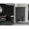 Mexen Kioto+ zuhanyfal polccal Walk-in 90 x 200 cm, tükör, arany - 800-090-121-50-50