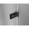 Cabină de duș Mexen Lunar-B Duo cu uși batante 100 x 100 cm, transparent, metal pistol - 832-100L-100P-95-00