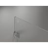 Mexen Lunar-B L cabină de duș batantă dreaptă 80 x 80 cm, transparent, crom - 832L-080-080-01-00-P