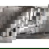 Cabină de duș Mexen Lunar-B L cu deschidere dreapta 90 x 90 cm, transparentă, crom - 832L-090-090-01-00-P