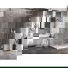 Mexen Lunar-B L cabină de duș batantă dreaptă 85 x 70 cm, transparent, albă - 832L-085-070-20-00-P