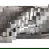 Mexen Lunar-B L cabină de duș pivotantă dreapta 95 x 80 cm, transparent, albă - 832L-095-080-20-00-P