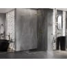 Mexen Lunar-B L cabină de duș pivotantă dreaptă 75 x 70 cm, transparent, auriu - 832L-075-070-50-00-P