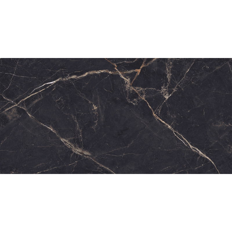 Mexen Eminet Black gres vitros rectificat G1, placă podea-perete 120 x 60 cm, luciu înalt - TL201-120-060-00