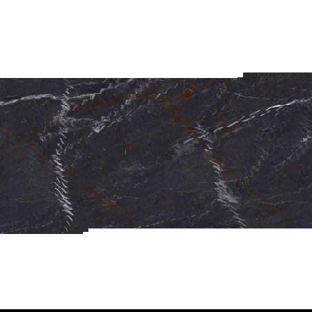 Mexen Eminet Black gres vitros rectificat G1, placă podea-perete 120 x 60 cm, luciu înalt - TL201-120-060-00