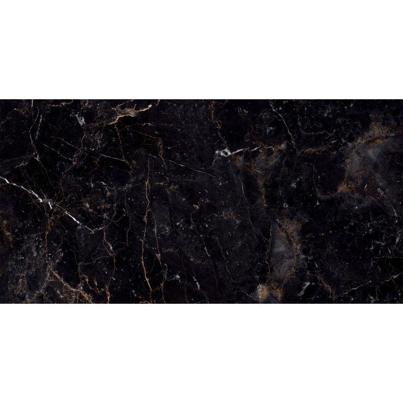 Mexen Campion Negru gresie glazurată rect. G1, placă pentru podea și perete 120 x 60 cm, luciu ridicat - TL202-120-060-00