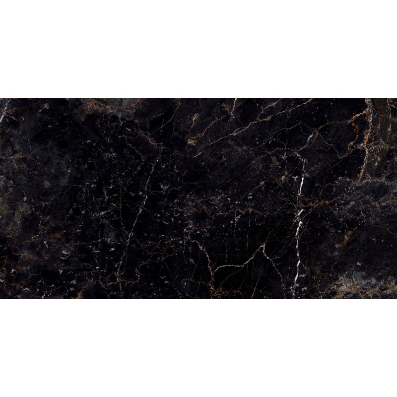 Mexen Champion Gres negru glazurat rectificat G1, placă podea-perete 120 x 60 cm, luciu înalt - TL202-120-060-00