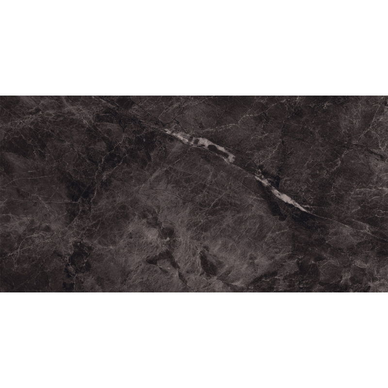 Mexen Merison Black gres glazurat, rectificat G1, placă de pardoseală și perete 120 x 60 cm, luciu ridicat - TL203-120-060-00