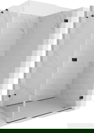 Mexen Lunar-B zuhanykabin jobbos nyíló ajtóval 100 x 90 cm, átlátszó, fekete - 832-100-090-70-00-P