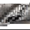 Mexen Lunar-B cabină de duș pivotantă dreaptă 100 x 100 cm, transparentă, neagră - 832-100-100-70-00-P