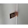 Mexen Lunar-B L cabină de duș cu deschidere spre stânga 85 x 80 cm, transparent, cupru periat - 832L-085-080-65-00-L