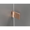 Mexen Lunar-B L cabină de duș cu ușă batantă stânga 90 x 90 cm, transparent, cupru periat - 832L-090-090-65-00-L