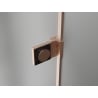 Mexen Lunar-B L cabină de duș cu ușă batantă stânga 90 x 90 cm, transparent, cupru periat - 832L-090-090-65-00-L